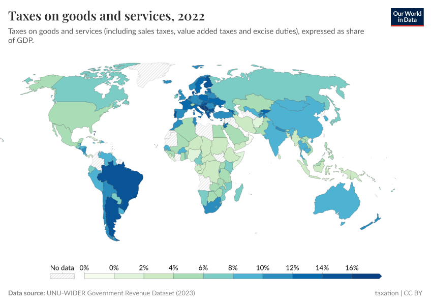 A thumbnail of the "Taxes on goods and services" chart