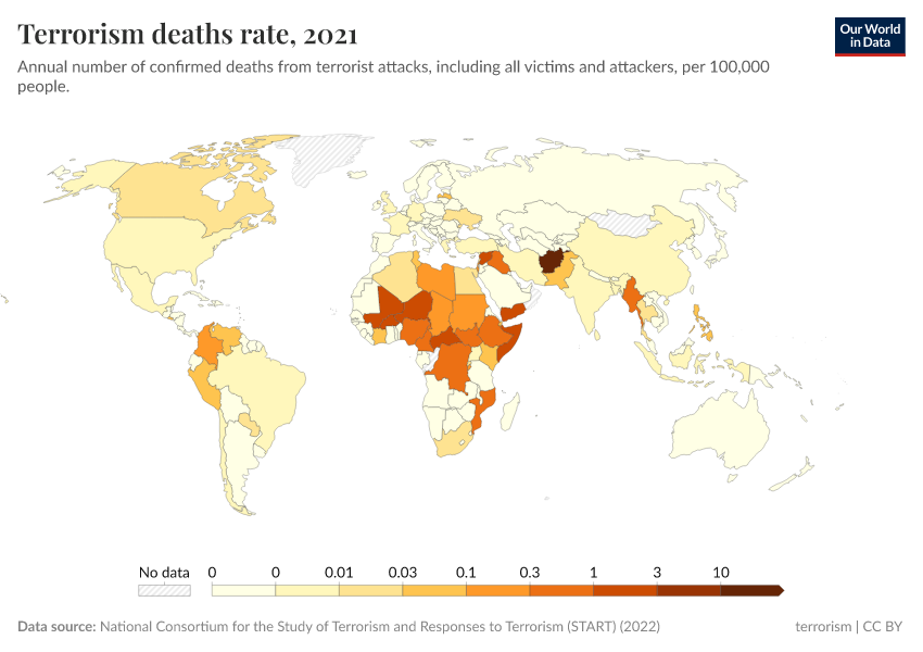 A thumbnail of the "Terrorism deaths rate" chart