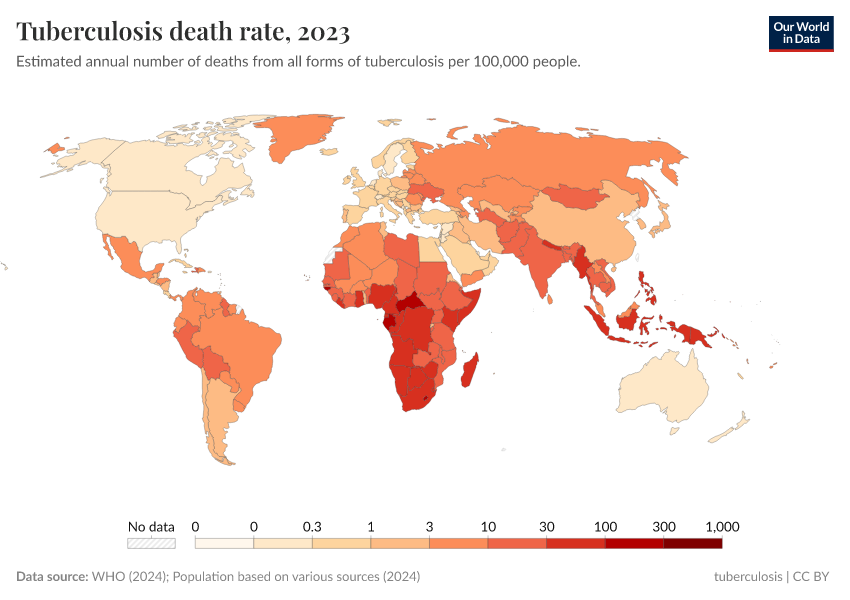 A thumbnail of the "Tuberculosis death rate" chart