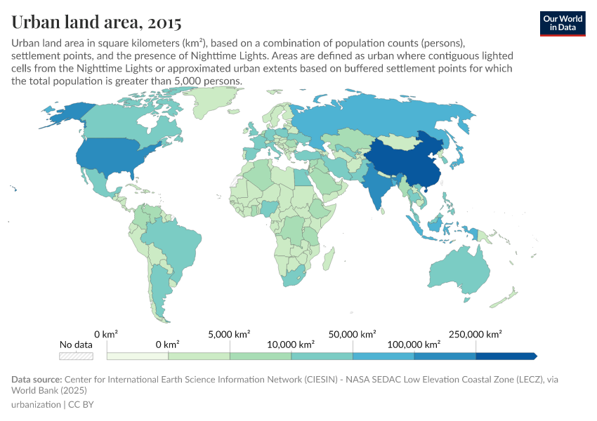 A thumbnail of the "Urban land area" chart