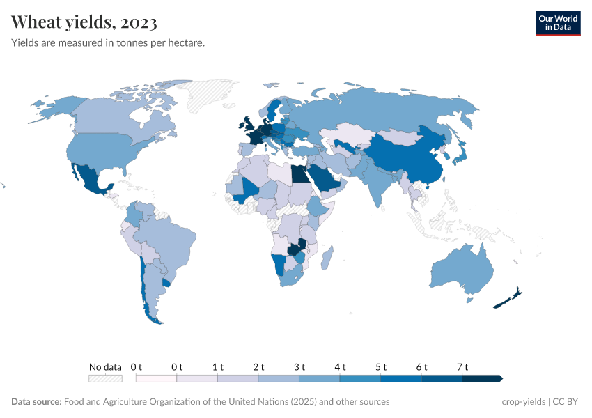 A thumbnail of the "Wheat yields" chart