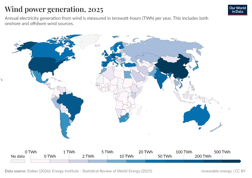A thumbnail of the "Wind power generation" chart