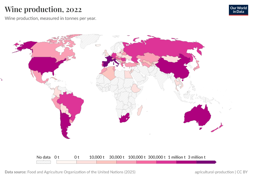 A thumbnail of the "Wine production" chart