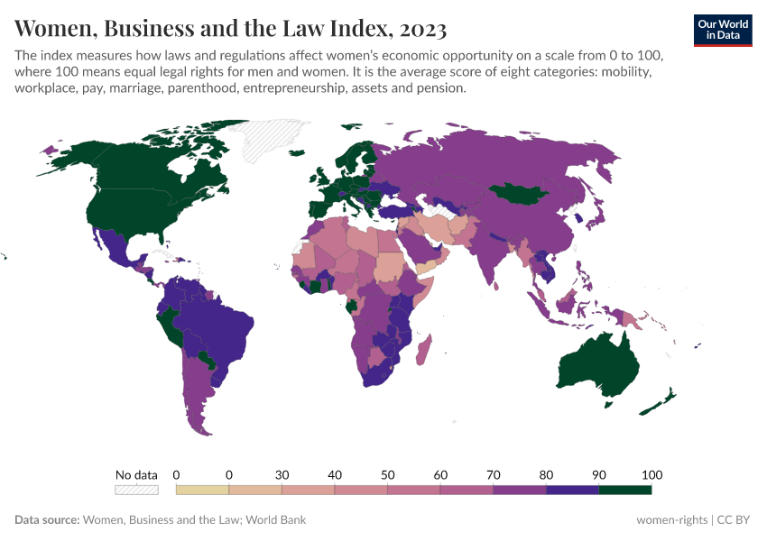 A thumbnail of the "Women, Business and the Law Index" chart